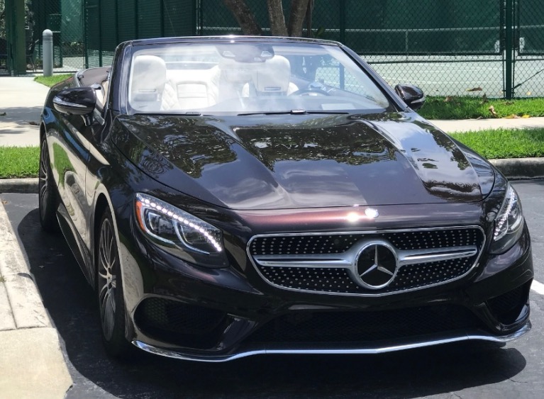Used 2017 MERCEDES-BENZ S  550  CABRIOLET for sale $59,995 at Cool Cars For Sale in Pompano Beach FL